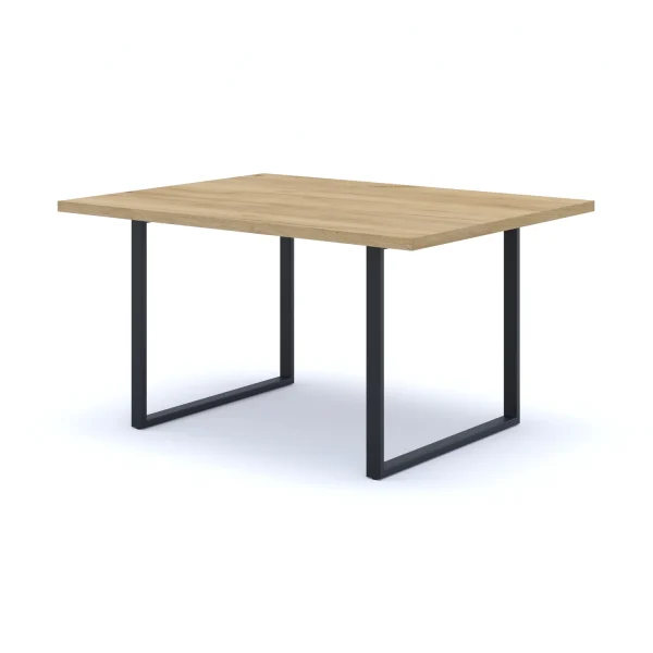 OSLO — стіл для переговорів 138×120 см, 4 особи, ДСП і метал, лофт | ESTACA