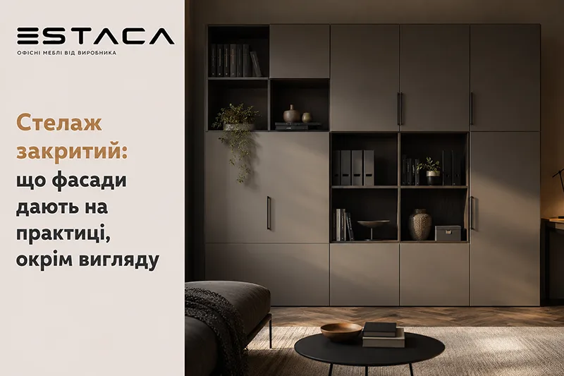 Стелаж закритий: що фасади дають на практиці, окрім вигляду