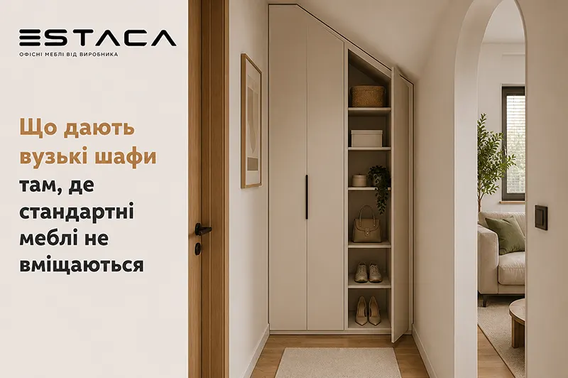 Що дають вузькі шафи там, де стандартні меблі вже не вміщаються